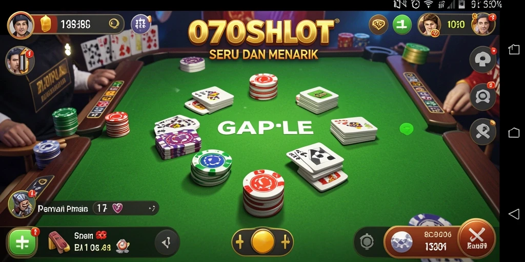 Screenshot gameplay seru dari 070SLOT yang menampilkan aksi Gaple.