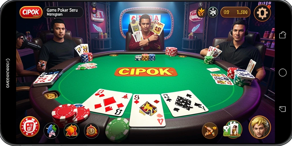 Gameplay Poker yang mendebarkan di CIPOK dengan grafis tinggi.