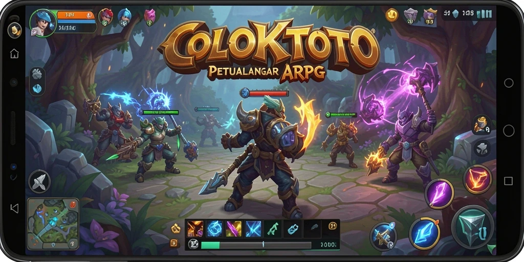 Tangkapan layar COLOKTOTO menampilkan aksi pertarungan dramatis dalam dunia ARPG.