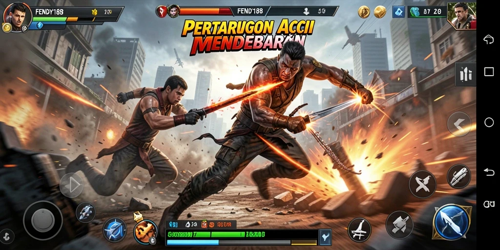 Screenshot gameplay FENDY188 yang menegangkan dan penuh aksi.