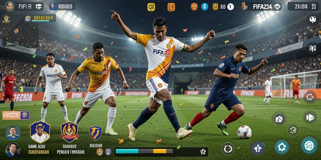 Tampilan gameplay FIFA234 yang seru dan penuh aksi.