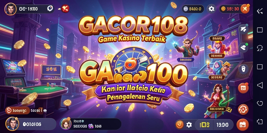Tampilan gameplay GACOR108 yang menarik dan interaktif.