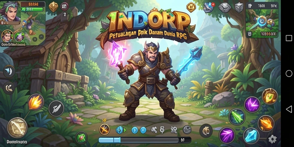 Screenshot INDORP menampilkan aksi pertarungan epik dalam dunia RPG yang menakjubkan.
