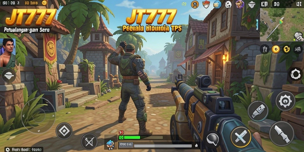 Gameplay seru JT777 dengan aksi tembak-menembak yang mendebarkan.