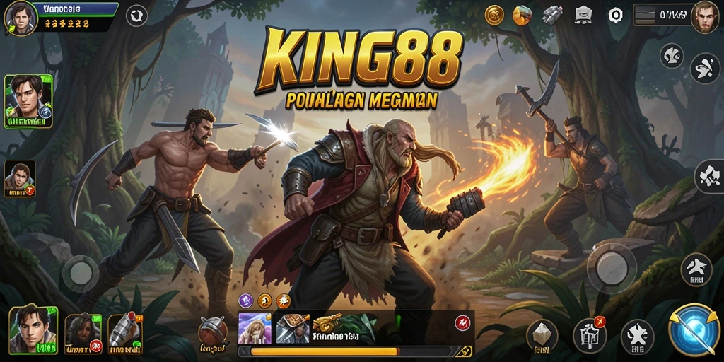 Screenshot KING88 menampilkan karakter dalam petualangan penuh aksi.