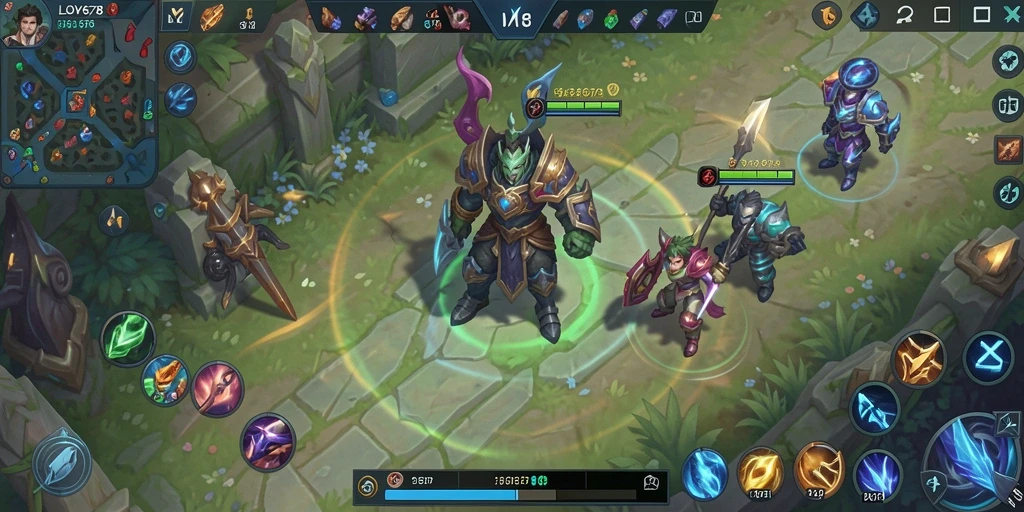 Tampilan gameplay seru dari LOVE678, pertarungan intens antar tim.