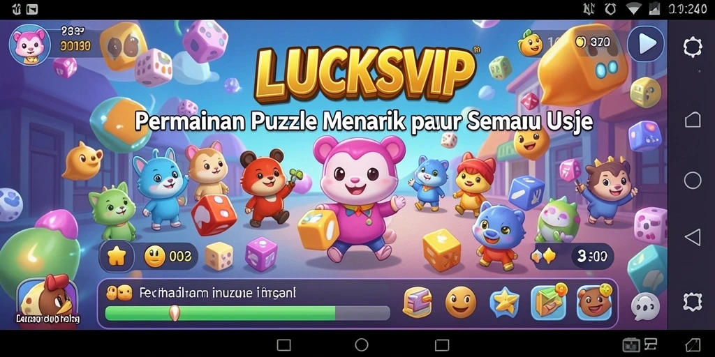 Screenshot utama LUCKSVIP menampilkan gameplay yang menantang dan menyenangkan.