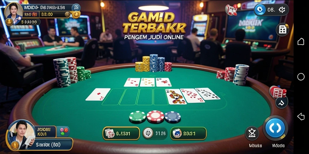 Screenshot MPOID menampilkan gameplay Poker yang mendebarkan dan interaktif.