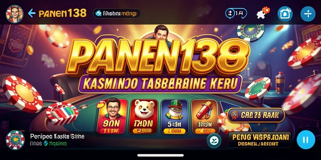Tampilan menarik dari gameplay kasino yang mendebarkan di PANEN138.