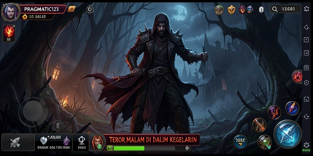 Tangkapan layar menunjukkan ketegangan gameplay PRAGMATIC123.