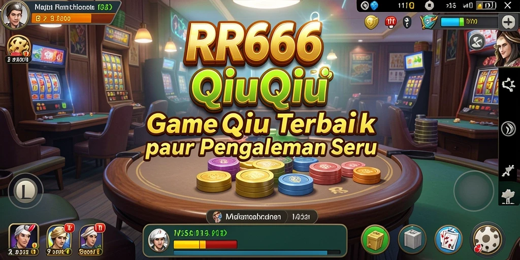 Screenshot utama RR666 menampilkan aksi seru dalam permainan QiuQiu.