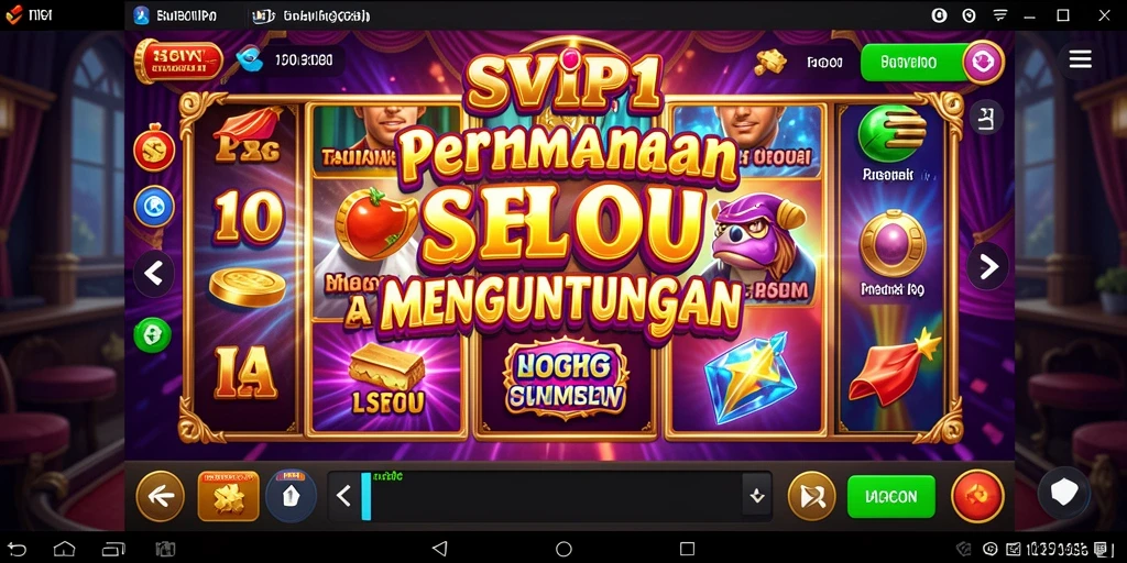 Screenshot gameplay SVIP1 menunjukkan aksi seru dan fitur bonus menakjubkan.