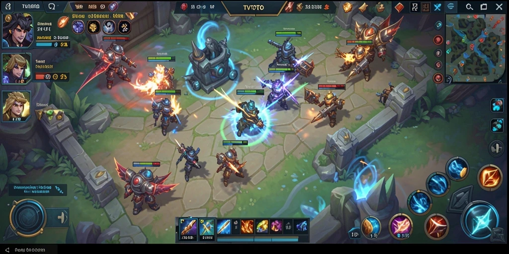 Gameplay seru dengan pertempuran taktis di TVTOTO.