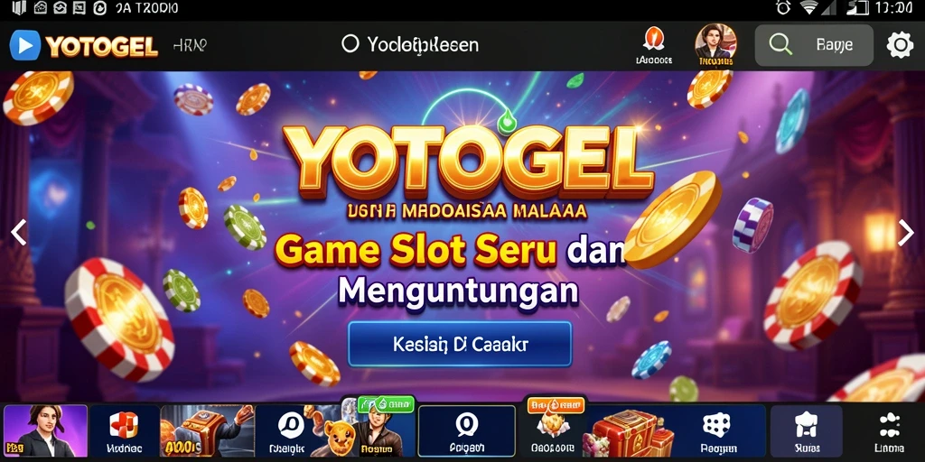 Tampilan menyerukan dari gameplay YOTOGEL dengan tema Slot menarik.