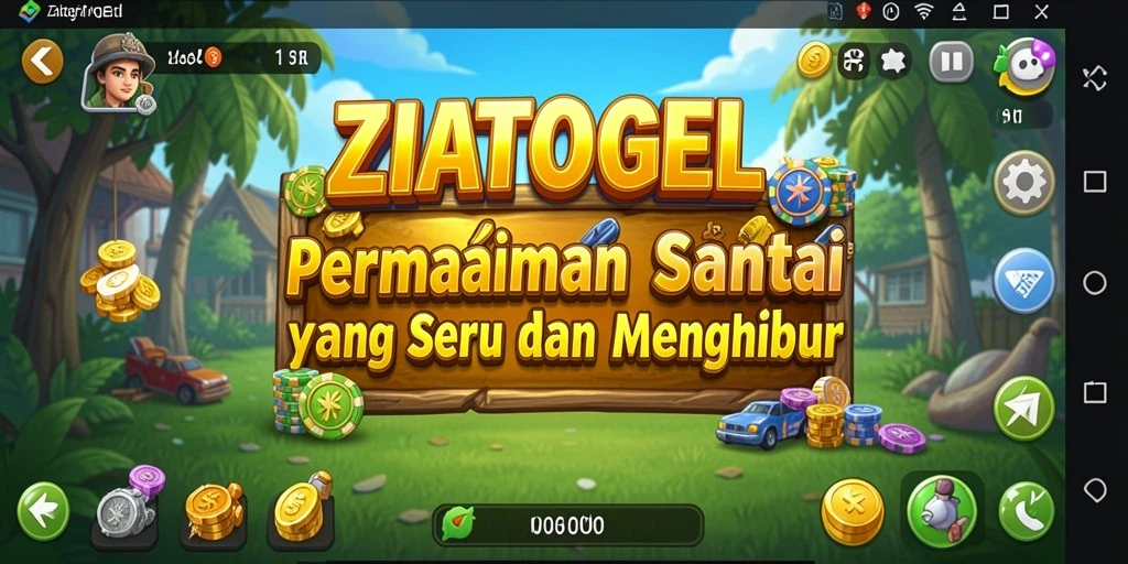 Tampilan gameplay ZIATOGEL yang menarik dan menantang.
